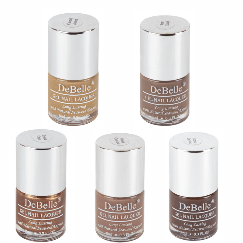 DeBelle Gel Nail Lacquers - Mocha Chocolate Skittles - DeBelle Cosmetix Online Store