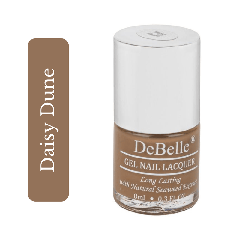 This unique shade of grey and brown will  surely turn to be an eye catcher at your office Paint your nails in DeBelle gel nail color Daisy Dune.  Shop at DeBelle Cosmetix online store.