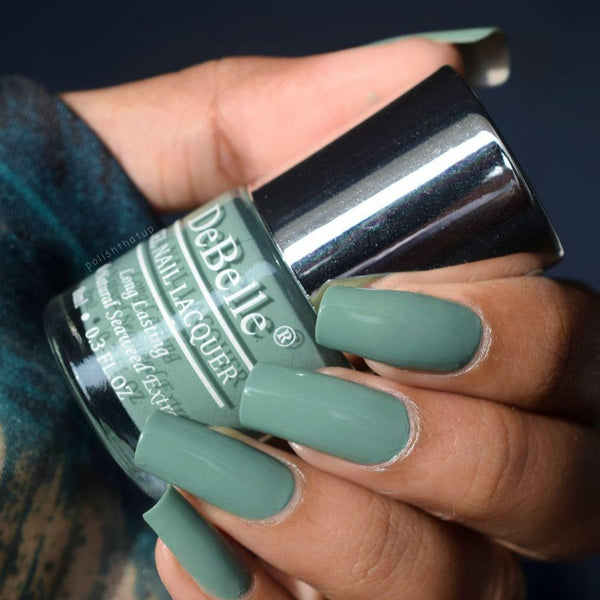 Asparagus Fern this DeBelle gel nail color will defintly remind you of the sea with its  sea green color Available at DeBelle Cosmetix online store at affordable price.