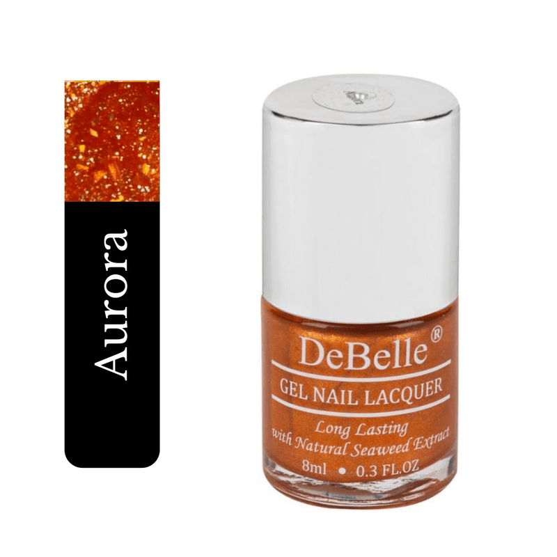 Be the trend setter with DeBelle gel nail color Aurora on your nails.Available online at DeBelle Cosmetix  online store.