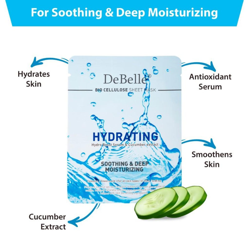 DeBelle Bio Cellulose All Sheet Masks Combo of 5 - DeBelle Cosmetix Online Store