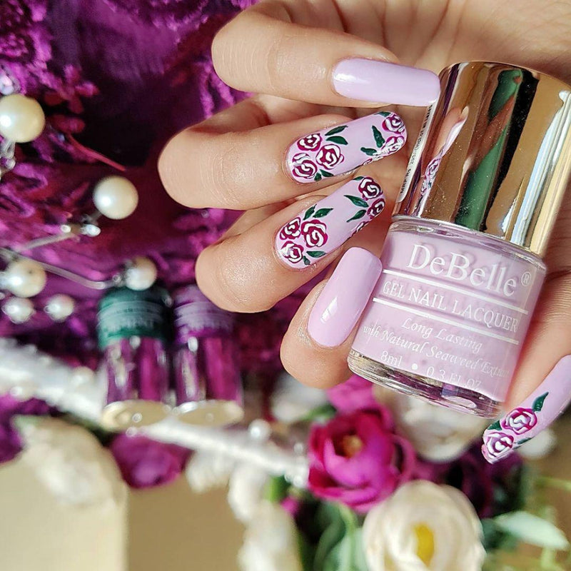 DeBelle Gel Nail Polish Combo set of 3 Luxe Lotus, Hyacinth Folio & Lilac Bloom (24ml) - DeBelle Cosmetix Online Store