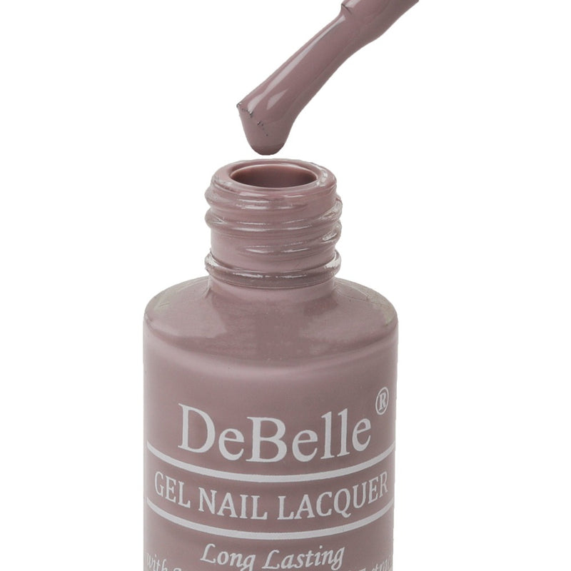 DeBelle Gel Nail Lacquer Natalie Rhapsody (Dark Taupe Nail Polish), 6 ml
