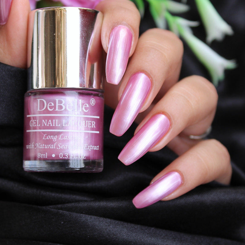 DeBelle Gel Nail Lacquer Roselin Fiesta - (Light Pink Nail Polish), 8ml - DeBelle Cosmetix Online Store