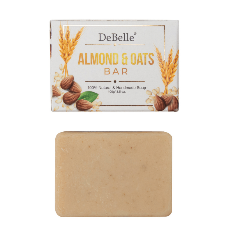 DeBelle Almond & Oats Bar - Natural & Handmade Soap - DeBelle Cosmetix Online Store