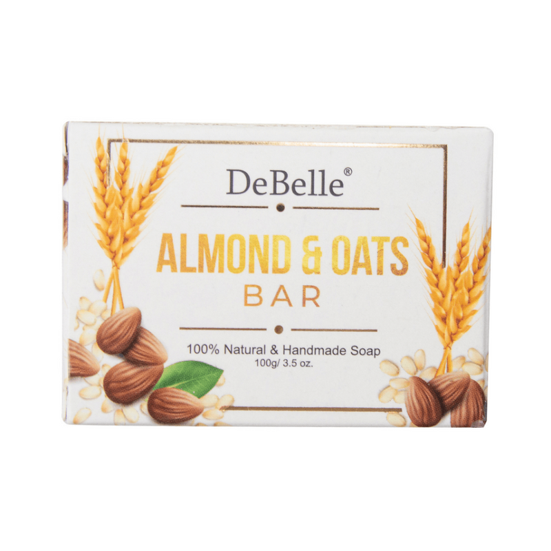 DeBelle Almond & Oats Bar - Natural & Handmade Soap - DeBelle Cosmetix Online Store