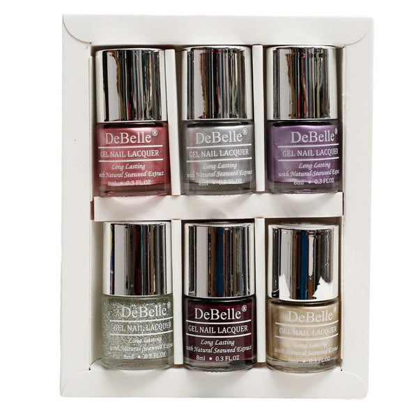 DeBelle Nail Lacquers French Cheer Gift Set (Chrome & Dark Nail polish) - DeBelle Cosmetix Online Store