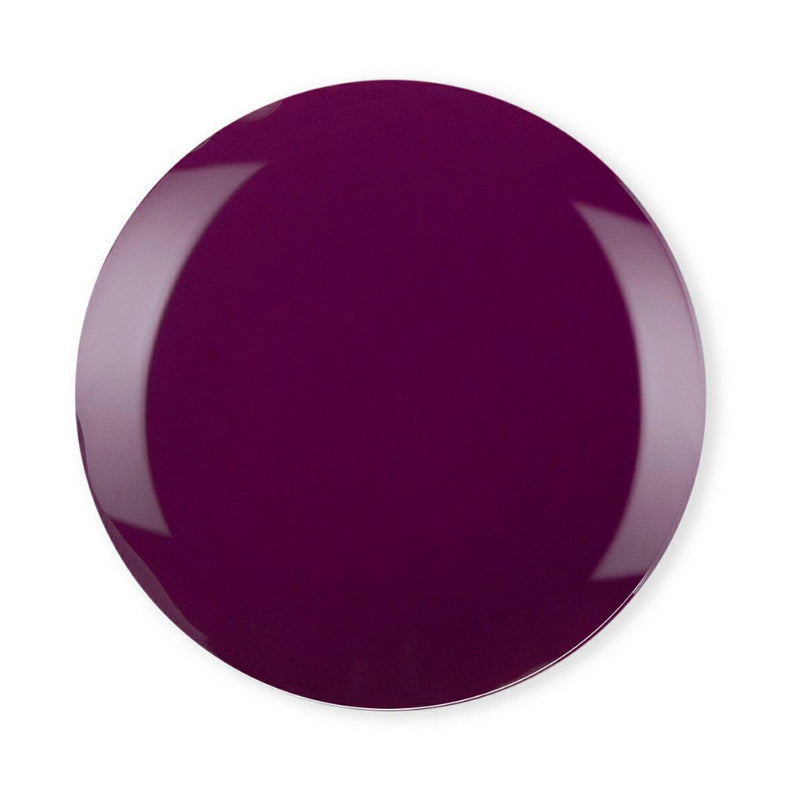 Debelle Deep Magenta Nail polish droplet against a white background.