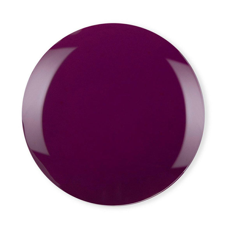 Debelle Deep Magenta Nail polish droplet against a white background.