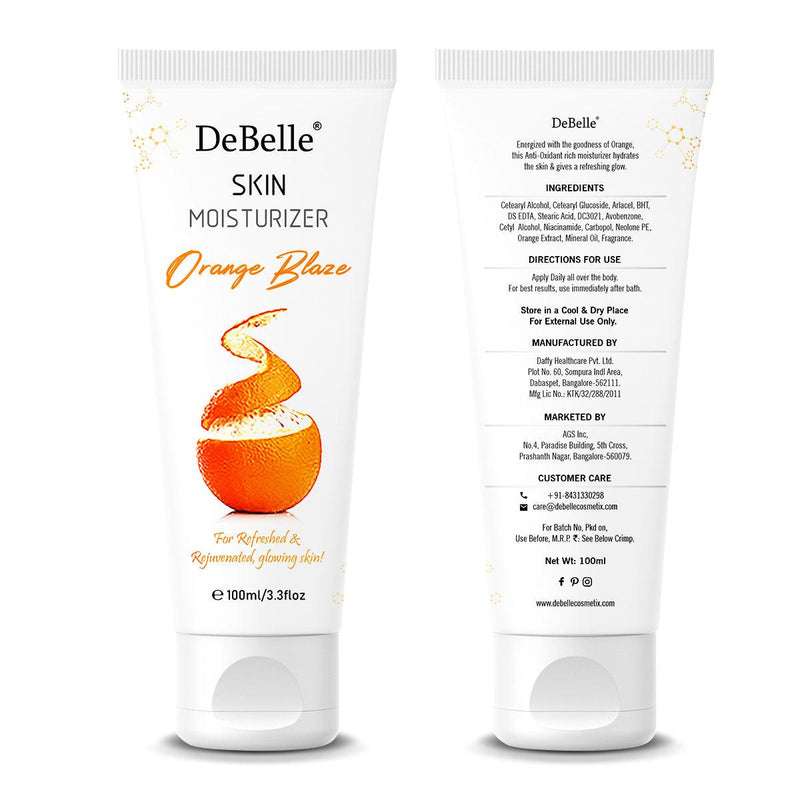 DeBelle Skin Moisturizer Orange Blaze 100 ml - DeBelle Cosmetix Online Store