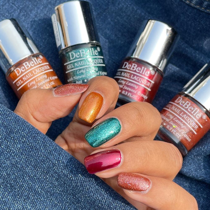 Nail polish that is enriched with hydrating and nourishing seaweed extract,Nail polish that has high color payoff