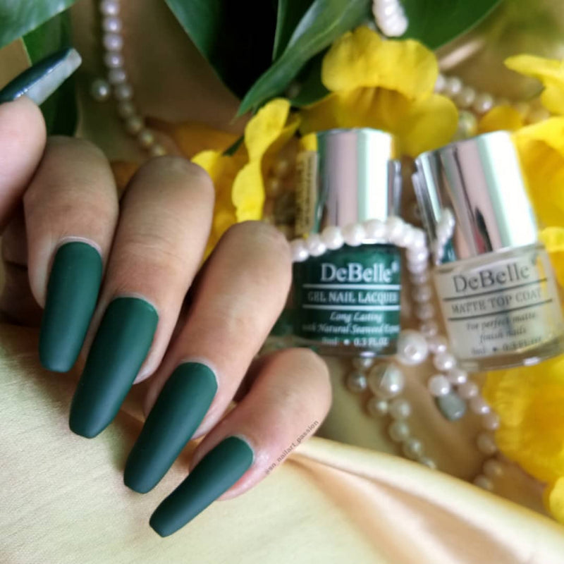Matte top coat that can be used over any nail color to create a matte effect