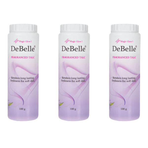 DeBelle Fragranced Talc combo pack of 3 - 100g each - DeBelle Cosmetix Online Store
