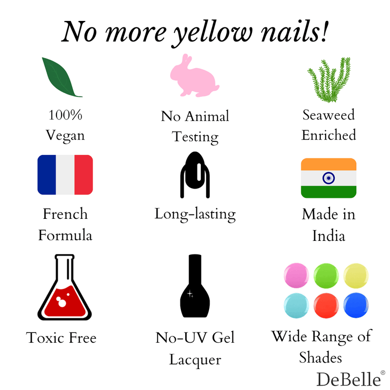 Shop online at DeBelle Cosmetix online store for cruelty free , vegan, nail paints  enriched with  hydrating seaweed extract at affordable price