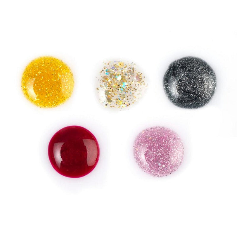  nailpolishes available  in various colors and finishes, including matte, shimmer, and metallic
