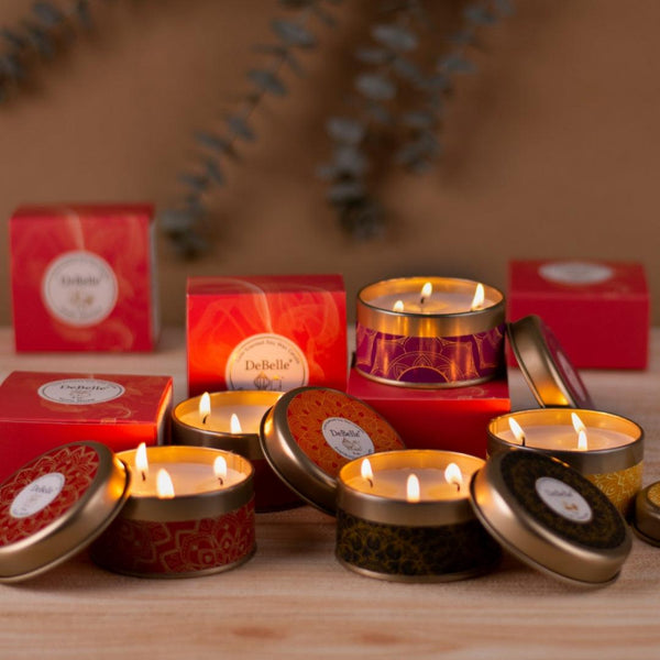 natural  scented candles, The sweet lingering fragrance is relaxing and soothing and gives an inner peace.