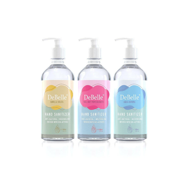 DeBelle Gel Hand Sanitizers Combo of 3 , 500ml each - DeBelle Cosmetix Online Store