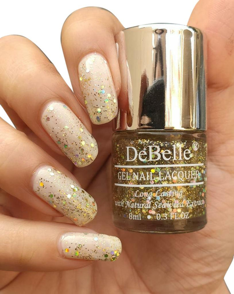 DeBelle Gel Nail Polish - Galaxia  Chunky Holographic Glitter Nail Polish  – DeBelle Cosmetix Online Store