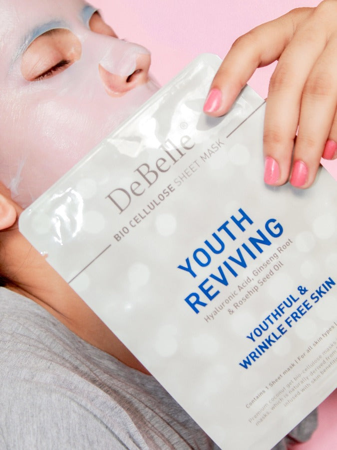 DeBelle Bio Cellulose Sheet Mask - Youth reviving - DeBelle Cosmetix Online Store