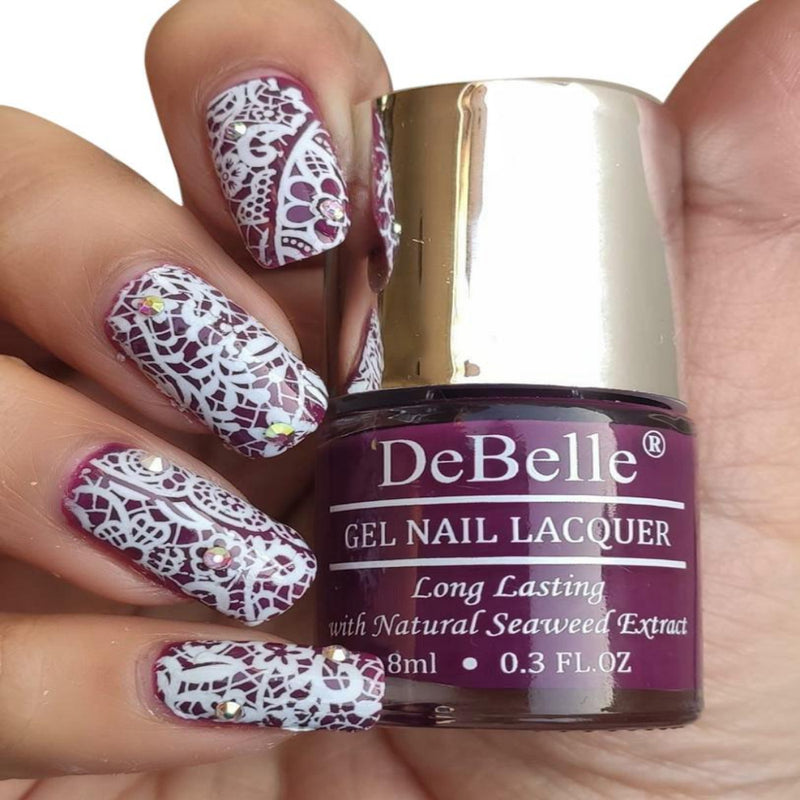 DeBelle Gel Nail Polish Combo set of 3 Luxe Lotus, Hyacinth Folio & Lilac Bloom (24ml) - DeBelle Cosmetix Online Store