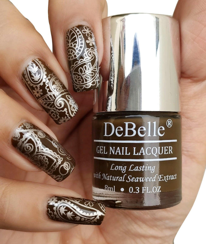 DeBelle Gel Nail Lacquer Rusty Henna (Henna Brown), 8ml - DeBelle Cosmetix Online Store
