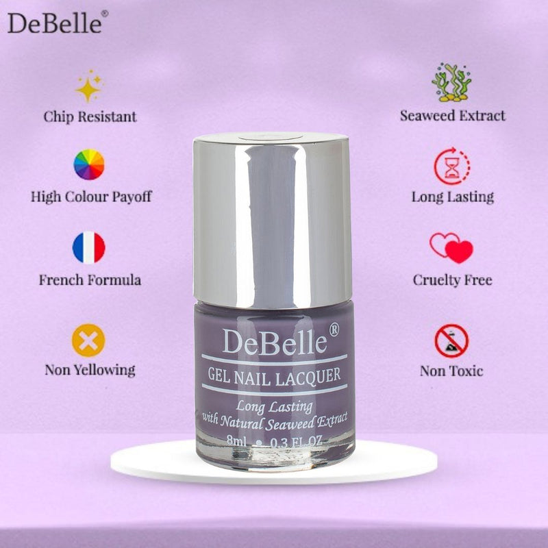 info graphipcs of the Debelle Violet nail polish gel non-uv