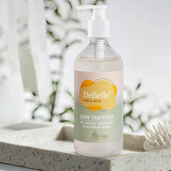 DeBelle Gel Hand Sanitizer - Vanilla Soleil (500 ml) - DeBelle Cosmetix Online Store