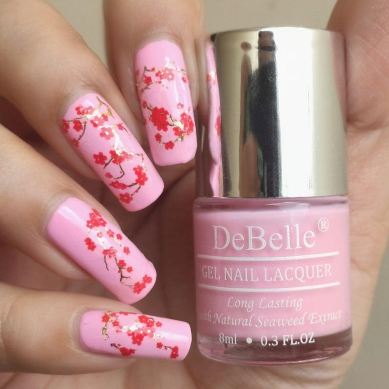 A lover of nail art. Then create exclusive designs for your friends and you with this light shade of pink Cherry Macaron a Debelle Gel Nail Paint. Buy this long lasting nail paint at DebelleCosmetix Online Store