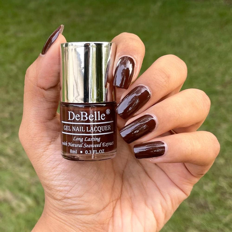 Change your nail looks this summer with De     eBelle gel nailColor Coco Harvest a dark brown shade. Available at DeBelle Cosmetix Online Store.