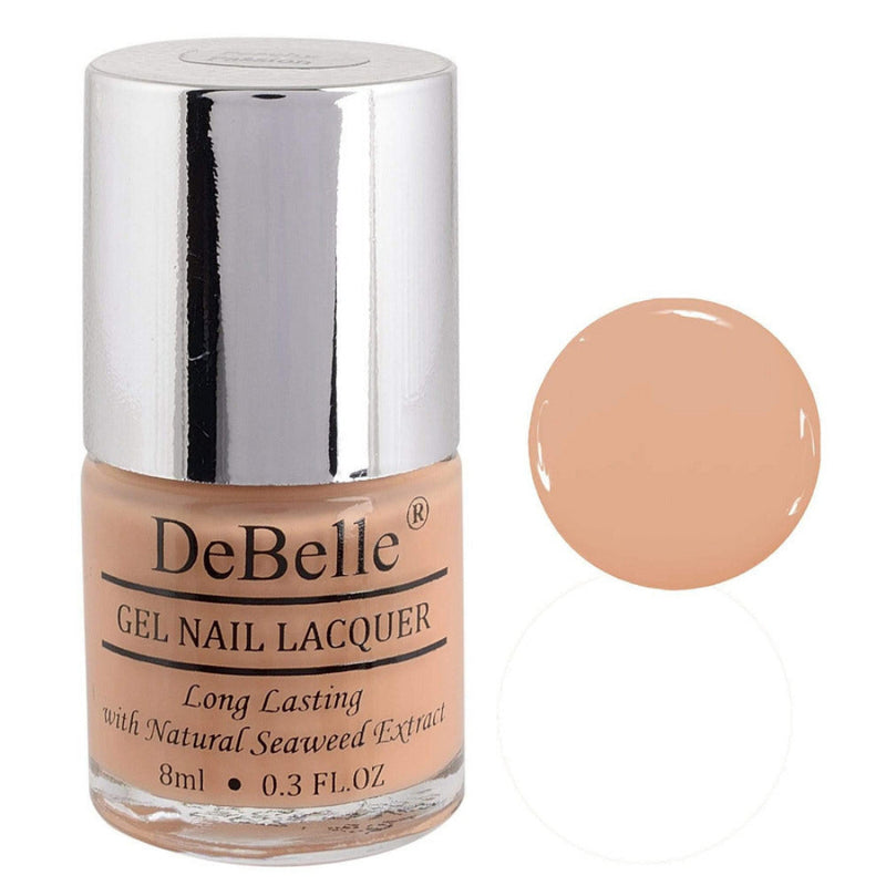 DeBelle Gel Nail Lacquer Peachy Passion - (Pastel Peach Nail Polish), 8ml - DeBelle Cosmetix Online Store