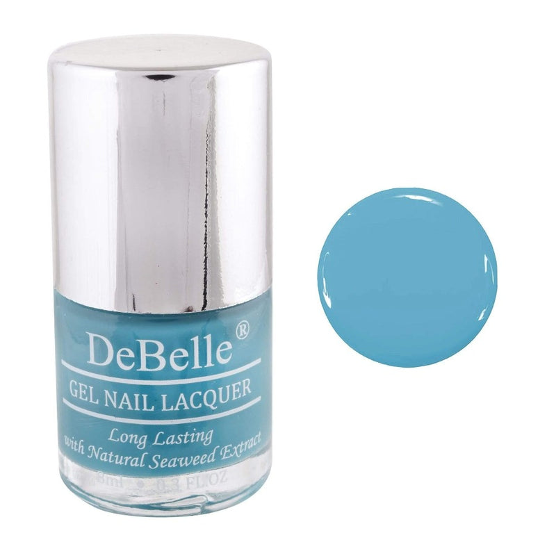 DeBelle Gel Nail Lacquer Royale Cocktail - (Turquoise Blue Nail Polish), 8ml - DeBelle Cosmetix Online Store