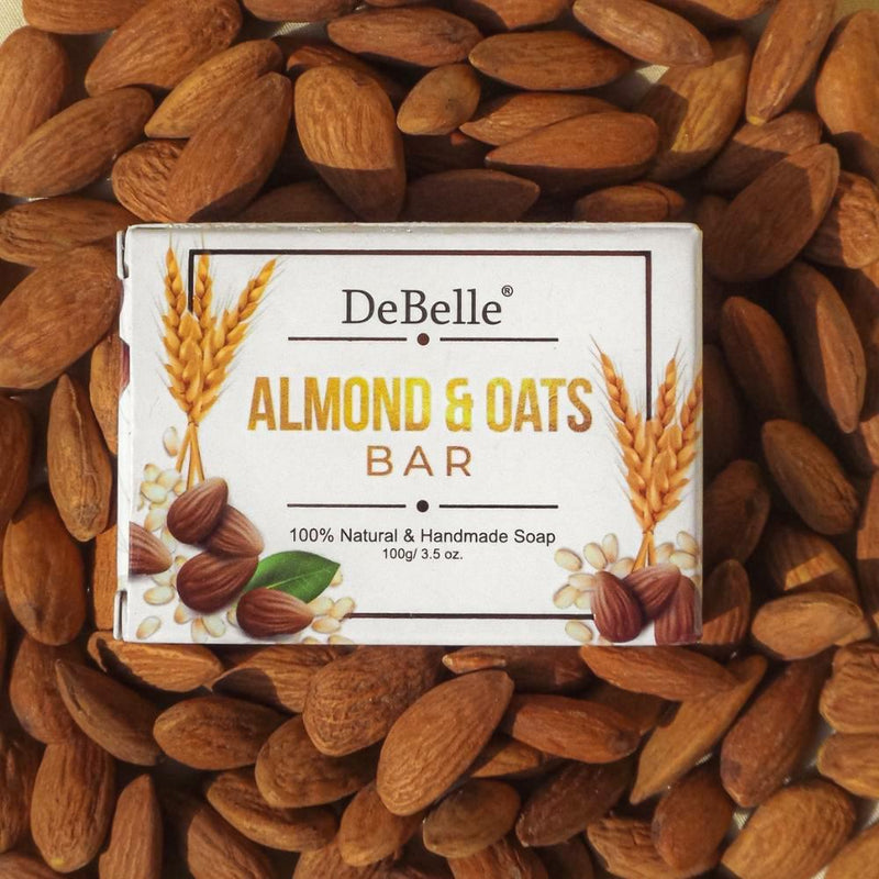 DeBelle Almond & Oats Bar - Natural & Handmade Soap - DeBelle Cosmetix Online Store