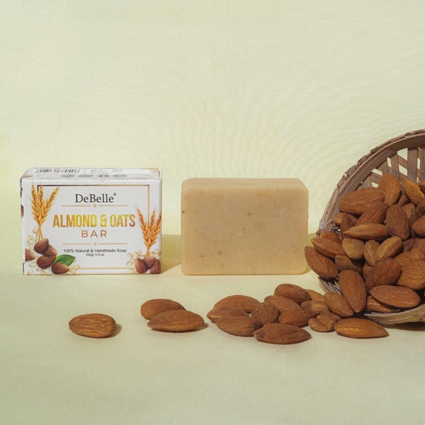 DeBelle Almond & Oats Bar - Natural & Handmade Soap - DeBelle Cosmetix Online Store