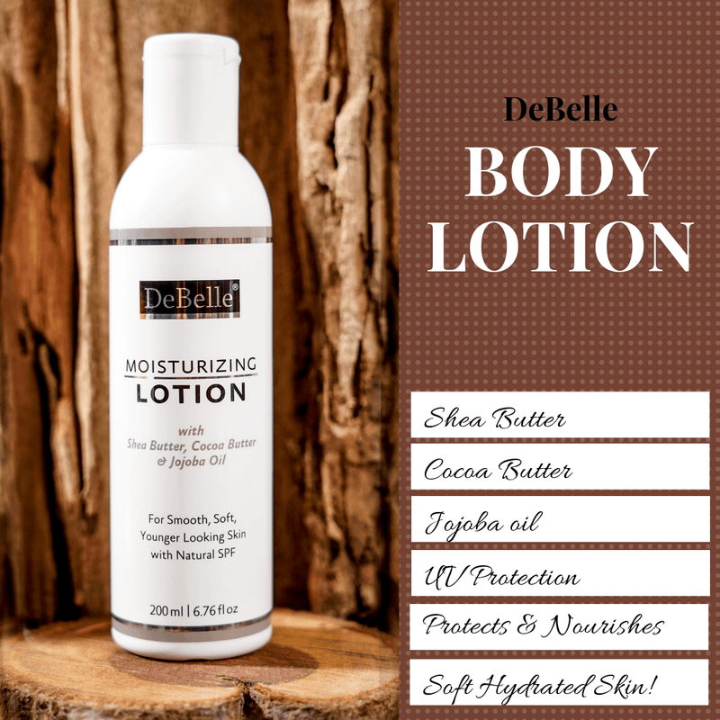 DeBelle Moisturizing Lotion - 200ml (Natural Paraben Free Body Lotion) - DeBelle Cosmetix Online Store