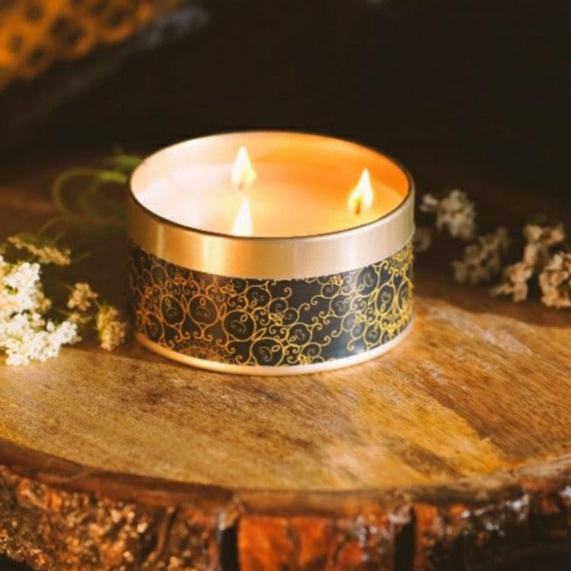 DeBelle Luxe Scented Soy Wax Candle Oudh Jasmine - DeBelle Cosmetix Online Store
