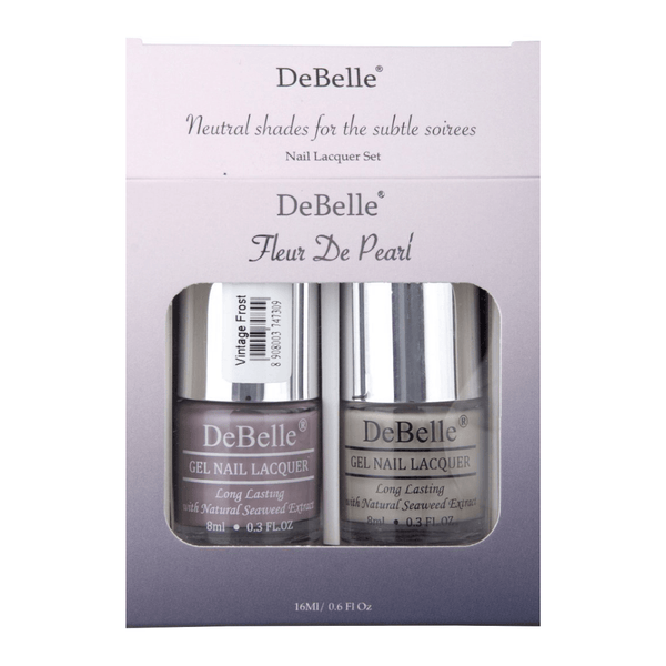 The best gift for your dear one -DeBelle Fleur De Pearl Gift Set of 2 Vintage Frost and Natural Blush.. Buy at DeBelle Cosmetix online store at affordable price.