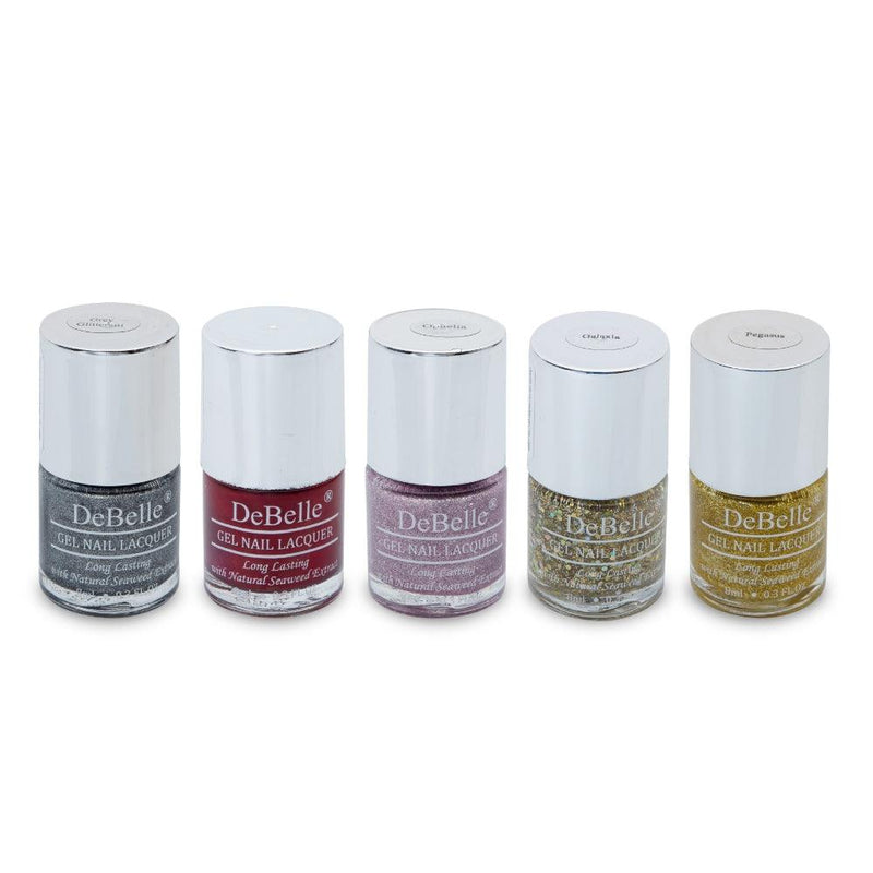 DeBelle Fairy Lumiere Collection Festive Gift Set - Combo of 5 Nail Polish - DeBelle Cosmetix Online Store