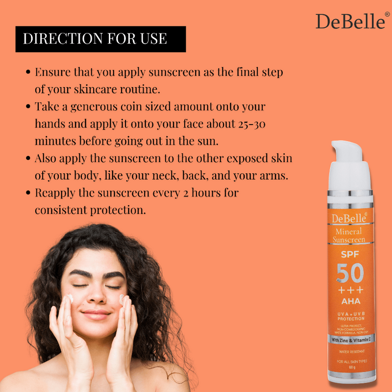 DeBelle Mineral Sunscreen SPF 50+++ - DeBelle Cosmetix Online Store