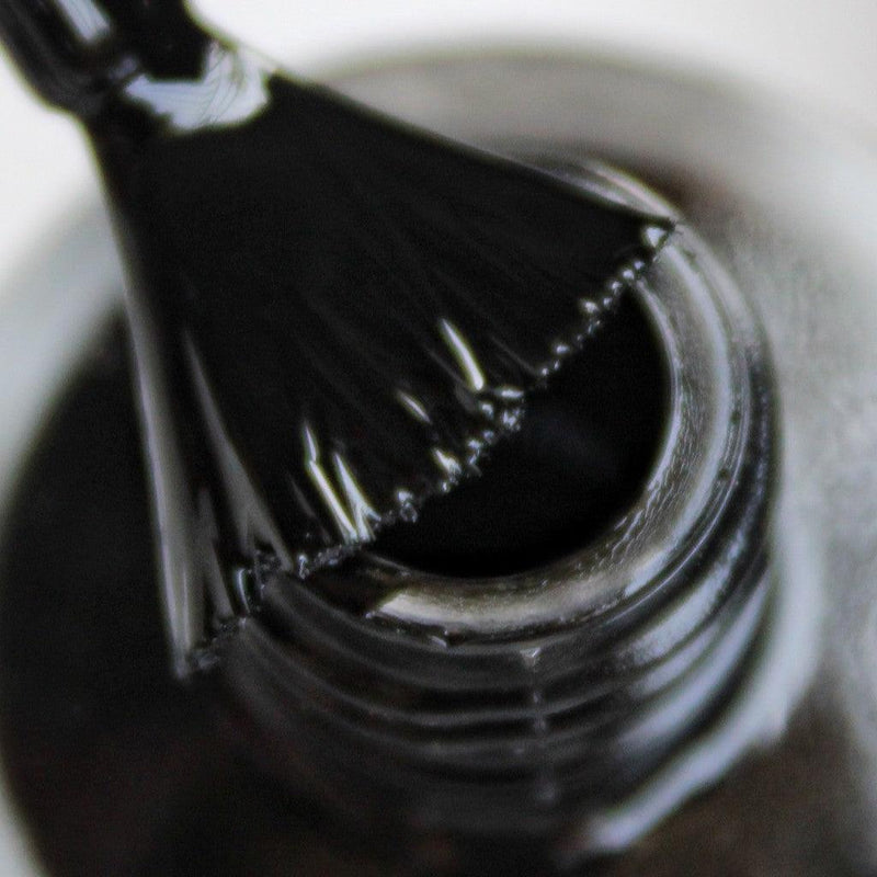 Black is  trendy combimnation to many colors. So paint your nails in DeBelle gel nail color Luxe Noir   the jet black shade. Buy at DeBelle Cosmetix online store.