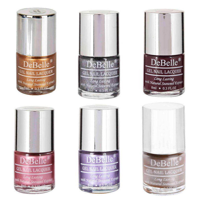 Get your favourite shades of pink ,blue, mauve or any other color all under one roof at debelle Cosmetix Online store.Gift your loved ones with these nail colors and be appreciated.