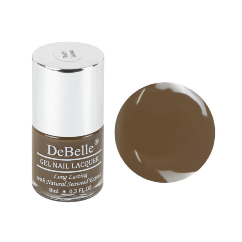 DeBelle Gel Nail Lacquer Rusty Henna (Henna Brown), 8ml - DeBelle Cosmetix Online Store