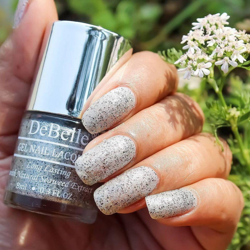 Silver glitter nail polish hot sale