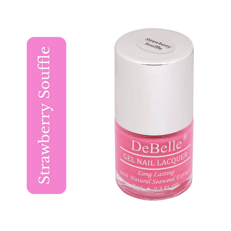 DeBelle Gel Nail Lacquer Strawberry Souffle' (Bubblegum Pink), 8ml - DeBelle Cosmetix Online Store